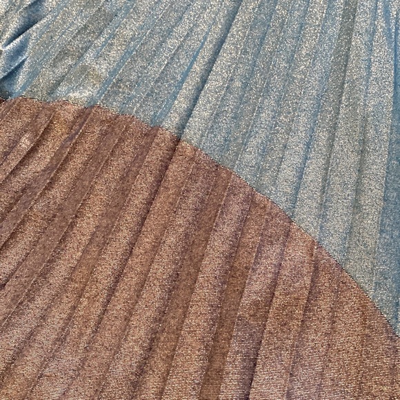 NWT Free People Shimmer Pleated Party Dress. Size-L - Picture 7 of 7